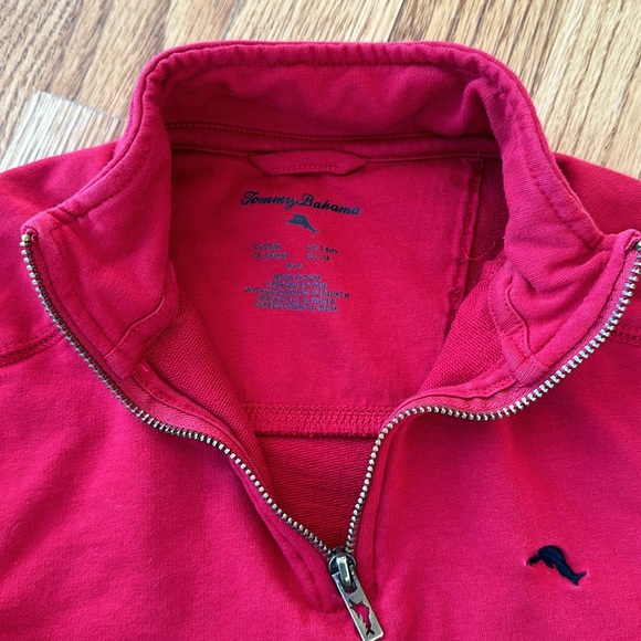 Tommy Bahama Red Pull Over - Picture 3 of 3